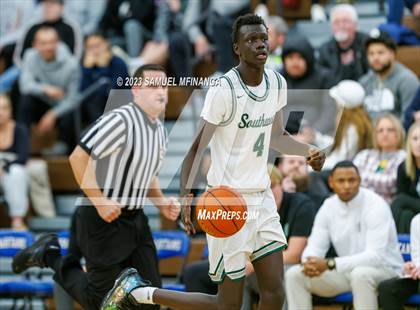Thumbnail 1 in Lincoln Southwest vs. Lincoln High (HAC Tournament) photogallery.
