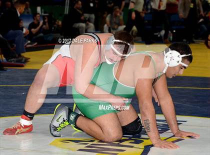 Thumbnail 1 in NYSPHSAA Wrestling Championships (Div.2 - 285 lb. Champ)  photogallery.