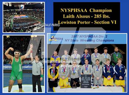 Thumbnail 2 in NYSPHSAA Wrestling Championships (Div.2 - 285 lb. Champ)  photogallery.
