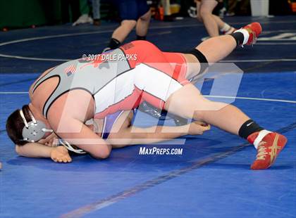 Thumbnail 1 in NYSPHSAA Wrestling Championships (Div.2 - 285 lb. Champ)  photogallery.