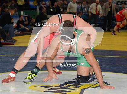 Thumbnail 2 in NYSPHSAA Wrestling Championships (Div.2 - 285 lb. Champ)  photogallery.