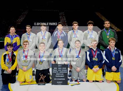 Thumbnail 1 in NYSPHSAA Wrestling Championships (Div.2 - 285 lb. Champ)  photogallery.