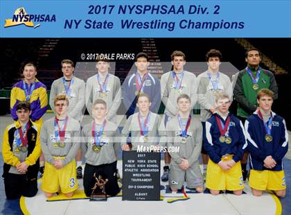 Thumbnail 2 in NYSPHSAA Wrestling Championships (Div.2 - 285 lb. Champ)  photogallery.