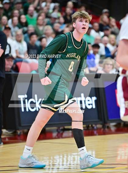 Thumbnail 1 in (CHSAA 3A Boys Basketball Round 2) Highland vs Faith Christian photogallery.