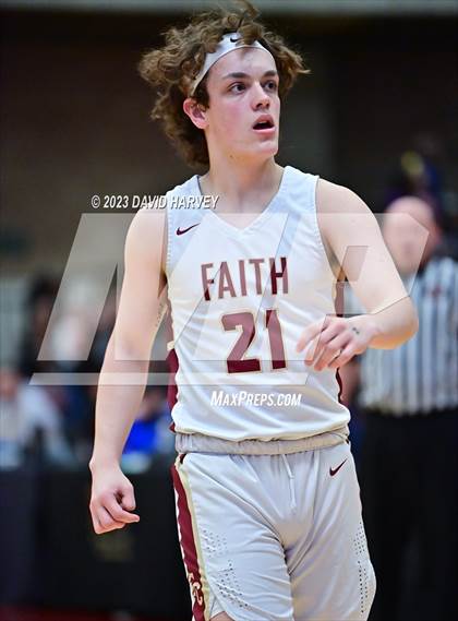 Thumbnail 1 in (CHSAA 3A Boys Basketball Round 2) Highland vs Faith Christian photogallery.