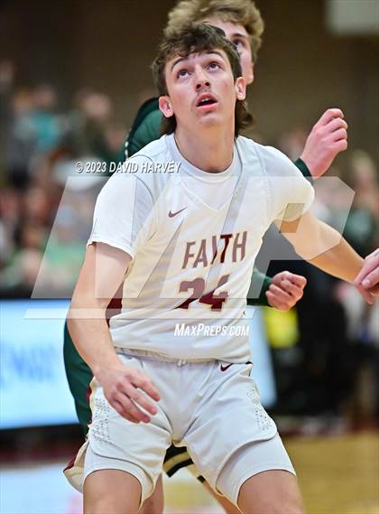 Thumbnail 3 in (CHSAA 3A Boys Basketball Round 2) Highland vs Faith Christian photogallery.