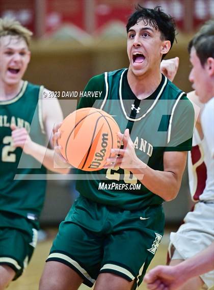 Thumbnail 2 in (CHSAA 3A Boys Basketball Round 2) Highland vs Faith Christian photogallery.