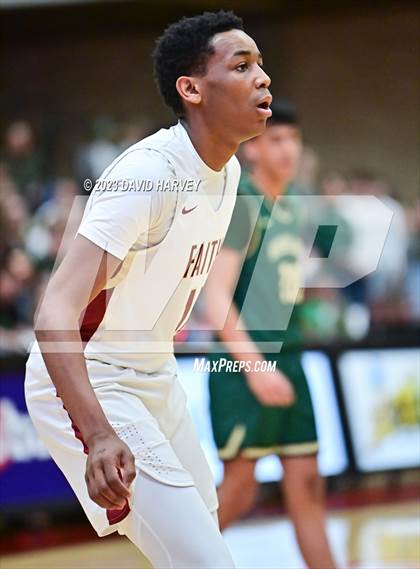 Thumbnail 2 in (CHSAA 3A Boys Basketball Round 2) Highland vs Faith Christian photogallery.
