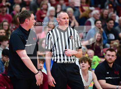Thumbnail 2 in (CHSAA 3A Boys Basketball Round 2) Highland vs Faith Christian photogallery.