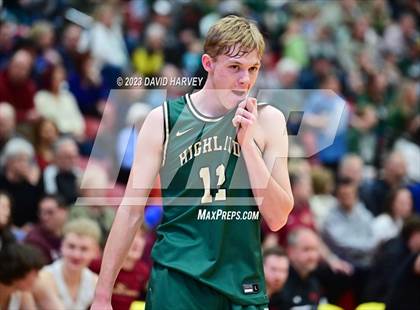 Thumbnail 2 in (CHSAA 3A Boys Basketball Round 2) Highland vs Faith Christian photogallery.
