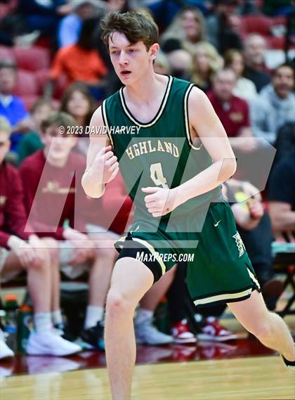 Thumbnail 3 in (CHSAA 3A Boys Basketball Round 2) Highland vs Faith Christian photogallery.