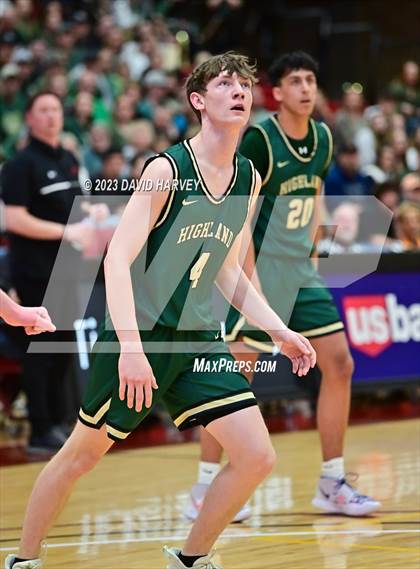 Thumbnail 2 in (CHSAA 3A Boys Basketball Round 2) Highland vs Faith Christian photogallery.