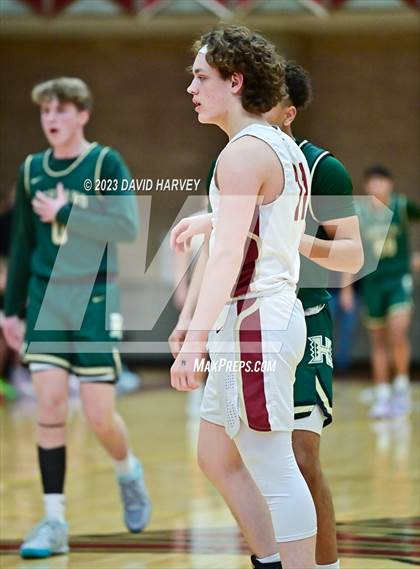 Thumbnail 1 in (CHSAA 3A Boys Basketball Round 2) Highland vs Faith Christian photogallery.