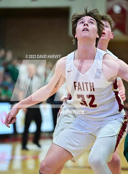 Thumbnail 3 in (CHSAA 3A Boys Basketball Round 2) Highland vs Faith Christian photogallery.