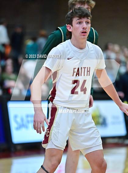 Thumbnail 2 in (CHSAA 3A Boys Basketball Round 2) Highland vs Faith Christian photogallery.