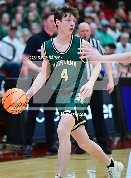 Thumbnail 1 in (CHSAA 3A Boys Basketball Round 2) Highland vs Faith Christian photogallery.