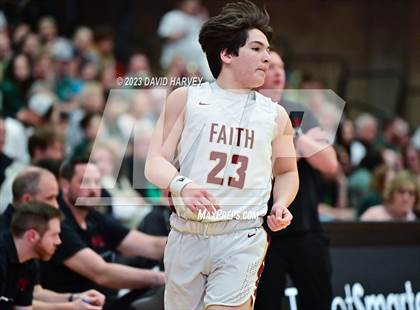 Thumbnail 3 in (CHSAA 3A Boys Basketball Round 2) Highland vs Faith Christian photogallery.