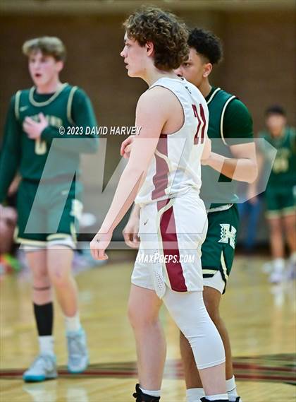 Thumbnail 3 in (CHSAA 3A Boys Basketball Round 2) Highland vs Faith Christian photogallery.