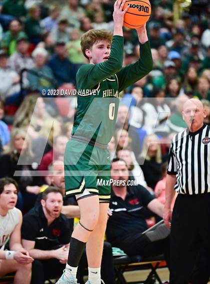 Thumbnail 3 in (CHSAA 3A Boys Basketball Round 2) Highland vs Faith Christian photogallery.