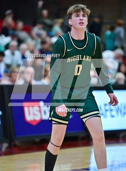 Thumbnail 1 in (CHSAA 3A Boys Basketball Round 2) Highland vs Faith Christian photogallery.