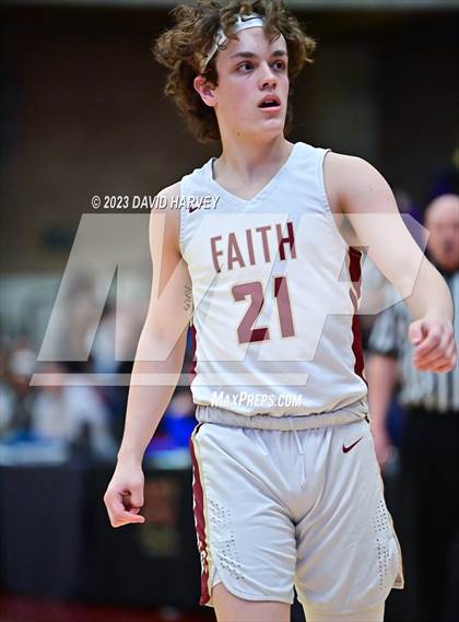 Thumbnail 2 in (CHSAA 3A Boys Basketball Round 2) Highland vs Faith Christian photogallery.