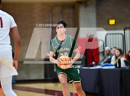 Thumbnail 2 in (CHSAA 3A Boys Basketball Round 2) Highland vs Faith Christian photogallery.