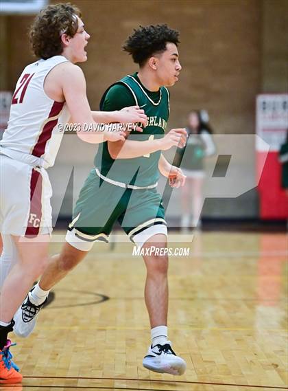 Thumbnail 1 in (CHSAA 3A Boys Basketball Round 2) Highland vs Faith Christian photogallery.