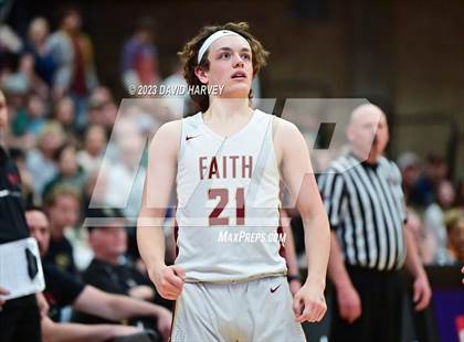 Thumbnail 3 in (CHSAA 3A Boys Basketball Round 2) Highland vs Faith Christian photogallery.