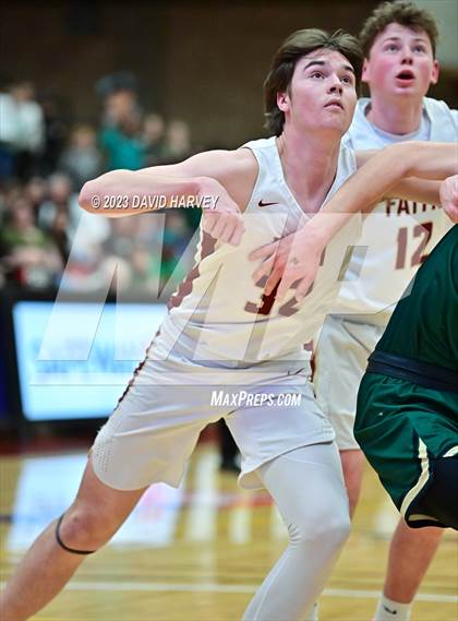 Thumbnail 1 in (CHSAA 3A Boys Basketball Round 2) Highland vs Faith Christian photogallery.