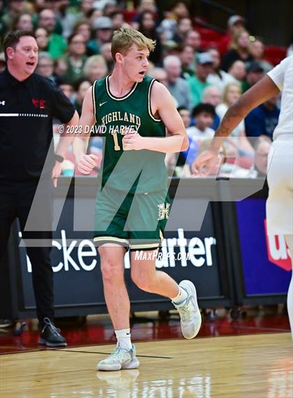 Thumbnail 2 in (CHSAA 3A Boys Basketball Round 2) Highland vs Faith Christian photogallery.