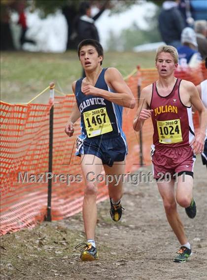 Thumbnail 2 in CIF State Cross Country Championships (D5 Boys) photogallery.