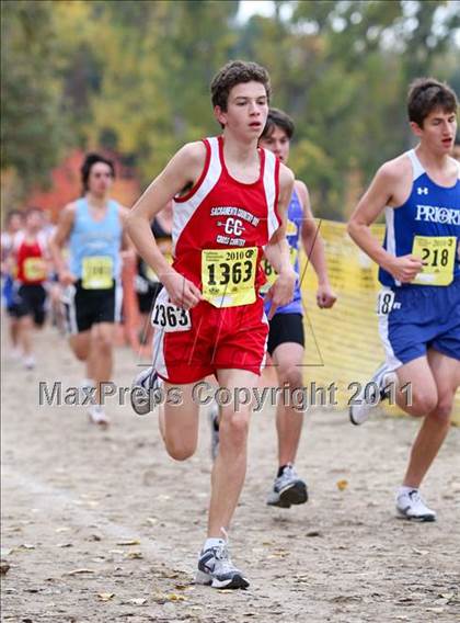 Thumbnail 2 in CIF State Cross Country Championships (D5 Boys) photogallery.
