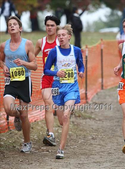 Thumbnail 1 in CIF State Cross Country Championships (D5 Boys) photogallery.