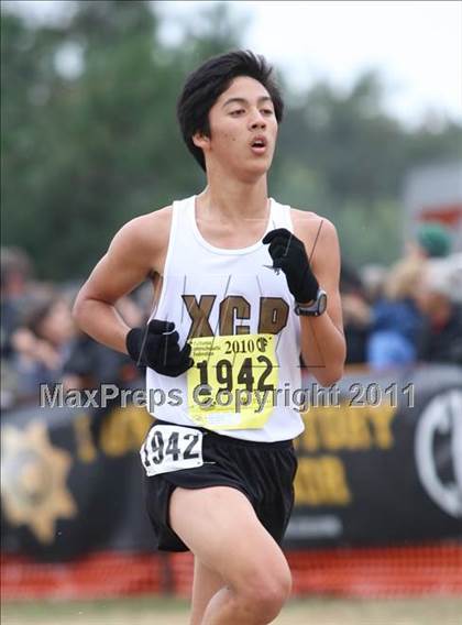 Thumbnail 1 in CIF State Cross Country Championships (D5 Boys) photogallery.