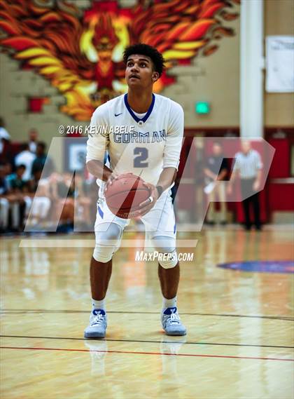 Thumbnail 1 in Bishop Gorman vs Chino Hills (Hoophall West Invitational) photogallery.