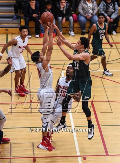 Thumbnail 2 in St. Patrick-St. Vincent vs. Salesian College Preparatory (CIF NCS D4 Final) photogallery.