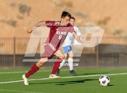 Thumbnail 3 in Elko vs Moapa Valley (JV Team Bulldog Invitational) photogallery.