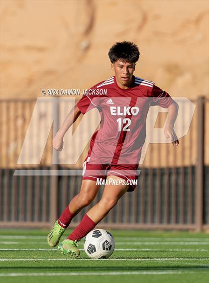 Thumbnail 3 in Elko vs Moapa Valley (JV Team Bulldog Invitational) photogallery.
