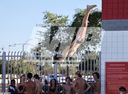 Thumbnail 3 in Gilbert Classical, Morenci & Higley at Williams Field (Boys Dive) photogallery.