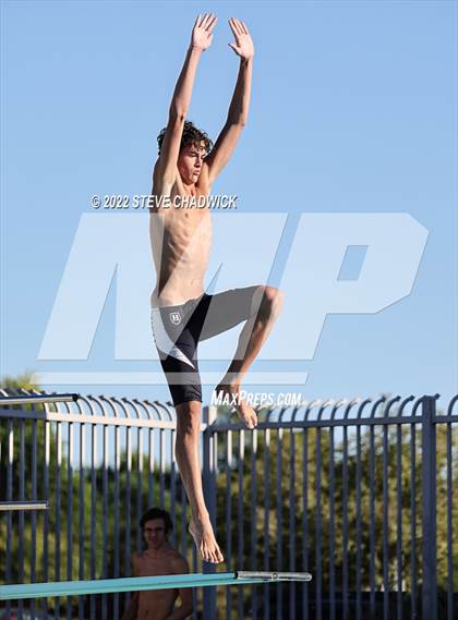 Thumbnail 2 in Gilbert Classical, Morenci & Higley at Williams Field (Boys Dive) photogallery.