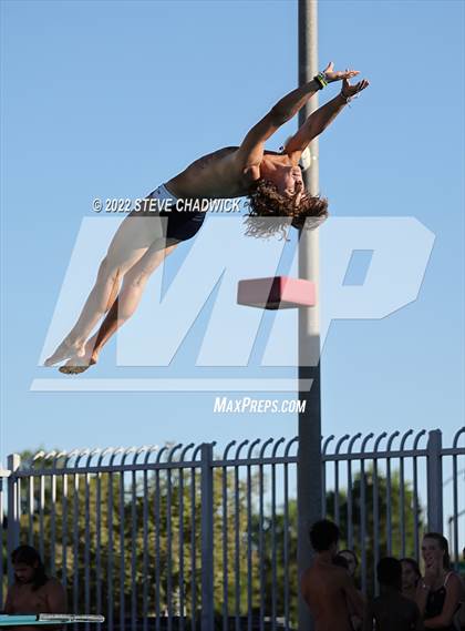 Thumbnail 3 in Gilbert Classical, Morenci & Higley at Williams Field (Boys Dive) photogallery.