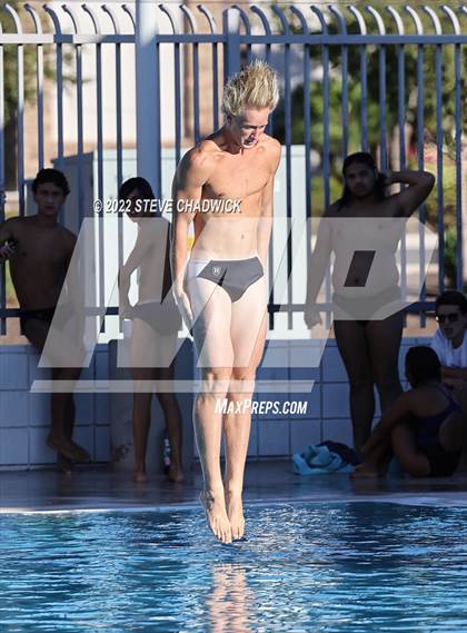 Thumbnail 2 in Gilbert Classical, Morenci & Higley at Williams Field (Boys Dive) photogallery.