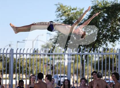 Thumbnail 2 in Gilbert Classical, Morenci & Higley at Williams Field (Boys Dive) photogallery.