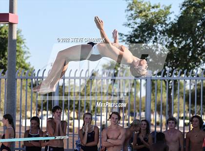 Thumbnail 2 in Gilbert Classical, Morenci & Higley at Williams Field (Boys Dive) photogallery.