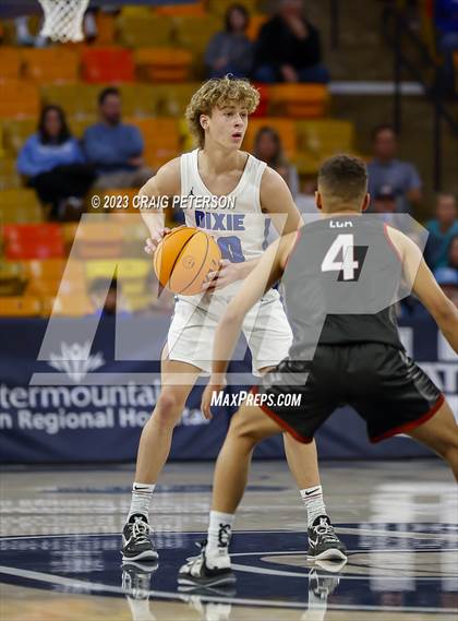 Thumbnail 2 in Dixie vs. Layton Christian Academy (UHSAA 4A Semifinal) photogallery.