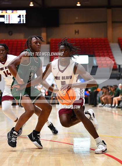 Thumbnail 1 in Calvary Baptist Academy vs Pine Bluff (King Cotton Classic) photogallery.