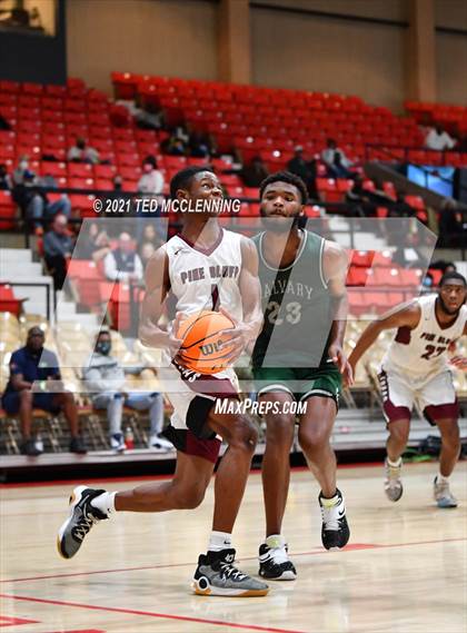 Thumbnail 3 in Calvary Baptist Academy vs Pine Bluff (King Cotton Classic) photogallery.