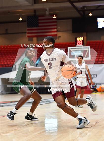 Thumbnail 3 in Calvary Baptist Academy vs Pine Bluff (King Cotton Classic) photogallery.