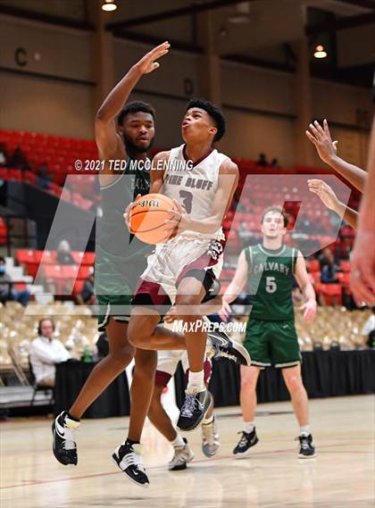 Thumbnail 3 in Calvary Baptist Academy vs Pine Bluff (King Cotton Classic) photogallery.
