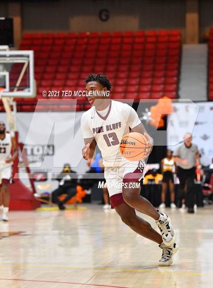 Thumbnail 3 in Calvary Baptist Academy vs Pine Bluff (King Cotton Classic) photogallery.